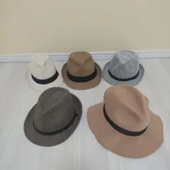 ハットセット　メンズ4個　レディース1個