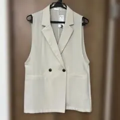ライトベージュ ベスト ジレ