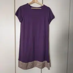 マタニティ　ワンピース　長袖の上から着れるワンピース　秋冬用