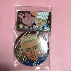 ELLY 缶バッジとアクリルキーホルダー2点セット