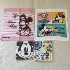 ディズニータオル　同サイズ4枚セット