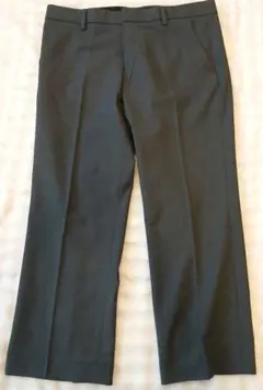 ダークグレー スラックス スマートアンクルパンツ