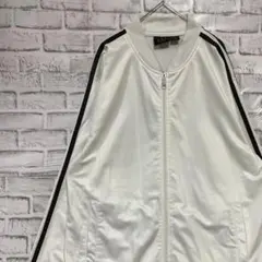ジャージ　トラックジャケット　ホワイト2XL 87