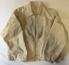 comoli 25aw コットンツイル ジップ ショート ジャケット 白 2