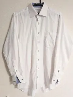 ORIHICA ホワイト スーパーストレッチ ワイシャツ M