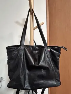 ブラックレザートートバッグのサムネイル