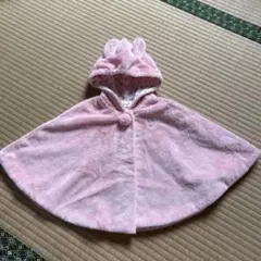 超美品　ミキハウス　ポンチョ