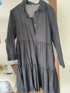 UNIQLO ブラック シャツワンピース Sサイズ