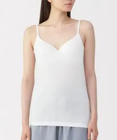 無印良品 なめらかブラキャミソール L