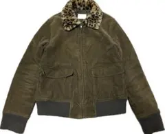 LUCCA コーデュロイジャケット レオパード襟　y2k 古着　アウター