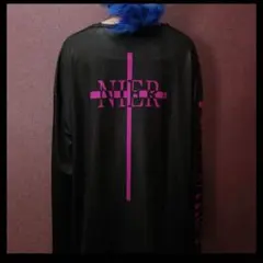 OVER SIZE LONG CUTSEW【PINK LOGO】