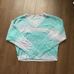 LUCA ルカ　Vネック　長袖ニット　グラデーション