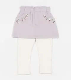 プティマイン　イチゴ刺繍レギンス付きスカート　130 スカッツ