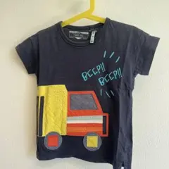 next 働く車柄 半袖Tシャツ ネイビーのサムネイル