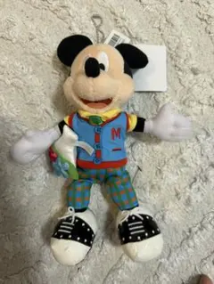 新品☆ディズニーランド43周年★ミッキーぬいぐるみバッジ★トゥーンタウン