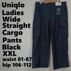 ユニクロ ワイドストレート カーゴパンツ ダークグレイ XXL 未使用品