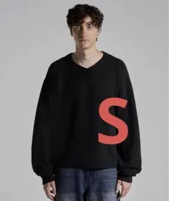 【Parts Lab.】ベーシックニットプルオーバー ブラック S