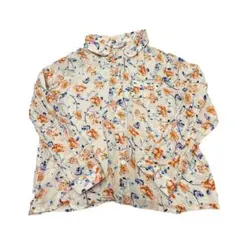 ボンポワン　花柄　シャツ　ブラウス　サイズ4