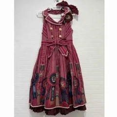 アンジェリックプリティ 鹿柄 花柄 ジャンパースカート ロリータ　F アンジェリックプリティ 鹿柄 花柄 ジャンパースカート ロリータ F