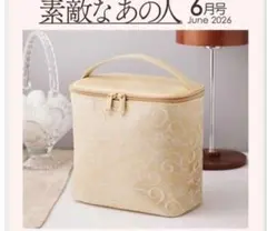 ★新品未使用★ 素敵なあの人 6月号 ハリス レース付き上品バニティポーチのサムネイル