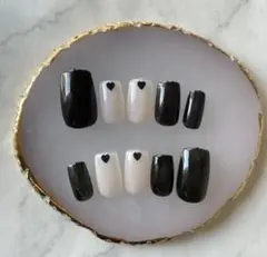 ハートデザインネイルチップ