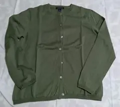 LANDS'END 長袖 カーディガン オリーブのサムネイル