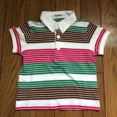 ファミリア ボーダー半袖ポロシャツ 90㎝