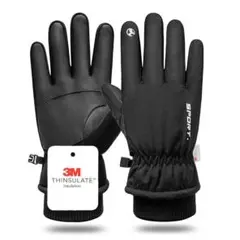 防寒手袋 防寒グローブ スキー•スノボ•バイク•釣りに最適 防水3M スマホ対応