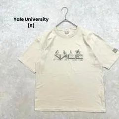 a2288＊Yale University 半袖Tシャツ　ベージュ【S】シンプル