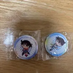 名探偵コナン 缶バッジ 2個セット　くら寿司