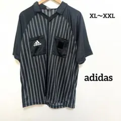 adidas ブラックストライプ ポケットシャツ