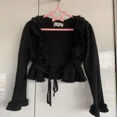お値下げ‼️美品⭐︎KUMIKYOKU黒ボレロ サイズL (120~130) キッズ