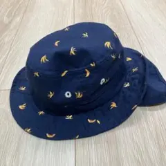 APPIA ベビー帽子 バナナ柄 日よけ付き