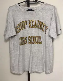 champion 90s アーチロゴ ビンテージTシャツ アッシュグレー