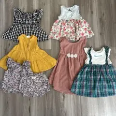 ベビー服 ワンピース まとめ売り 女の子 夏服70cm 80cm 90cmのサムネイル