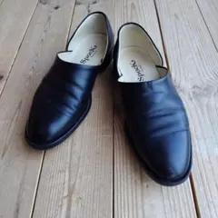 幅広 HARUTA スポックシューズ 本革 ブラック