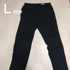 L ウエストゴム ブラック パンツ ズボン