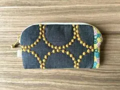 ミナペルホネン f-283パッチワークポーチ ハンドメイド - メルカリ