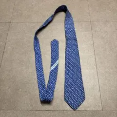 Salvatore Ferragamo 페라가모 넥타이 블루 블루 꿀벌