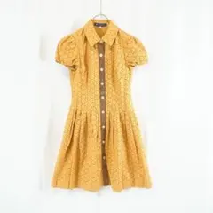 M’S GRACY エムズグレイシー 花柄レース 半袖ワンピース 36