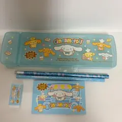 シナモロール　ステーショナリーセット　筆箱　鉛筆　メモ帳　2005年製　レトロ