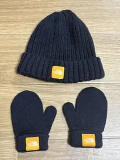 THE NORTH FACE ニット帽とミトンセット ネイビー