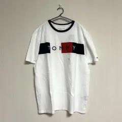 新品 トミーヒルフィガー TOMMY HILFIGER ロゴ刺繍Tシャツ＊XL