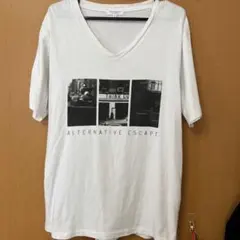 UNITED ARROWS Vネック Tシャツ ホワイト