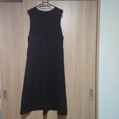 美品 UNIQLO ブラッシュドジャージージャンパースカート M