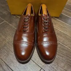新品未使用】YANKO ホールカットシューズ キャメル UK7 レザーソール