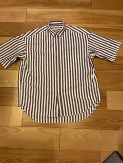 酷暑日のシャツスタイルにライトコットン！BEAMS LIGHTSワイド半袖M 紫