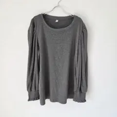 美品✨ ダークグレー 長袖 Tシャツ カットソー トップス 【Lサイズ】