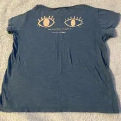 arkakama XL ネイビー　目玉プリンTシャツのサムネイル