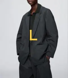 UNIQLO U リラックスフィットジャケット　ブラック　L